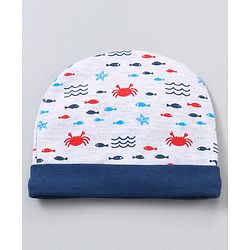 Babyhug 100% Cotton Cap Mitten Booties Set - Multicolour