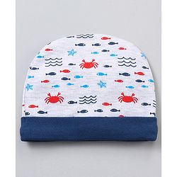 Babyhug 100% Cotton Cap Mitten Booties Set - Multicolour